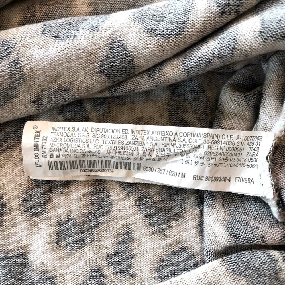 Zara Trafaluc Animal Print Top - Picture 14 of 16